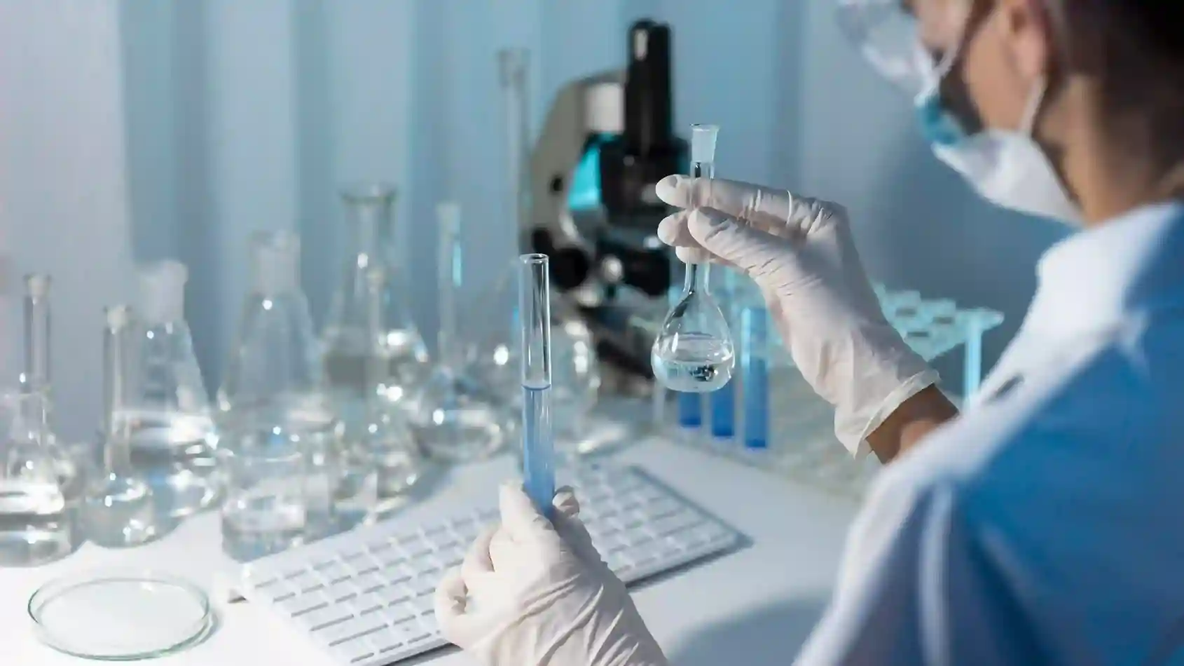 a chemical laboratory testing